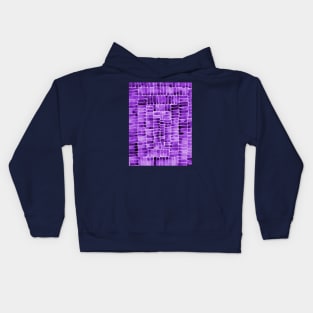 Watercolor abstract rectangles - purple Kids Hoodie